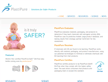 Tablet Screenshot of plastipure.com